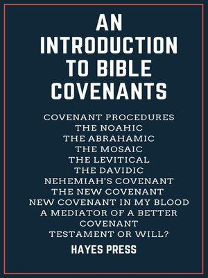 cover image of An Introduction to Bible Covenants